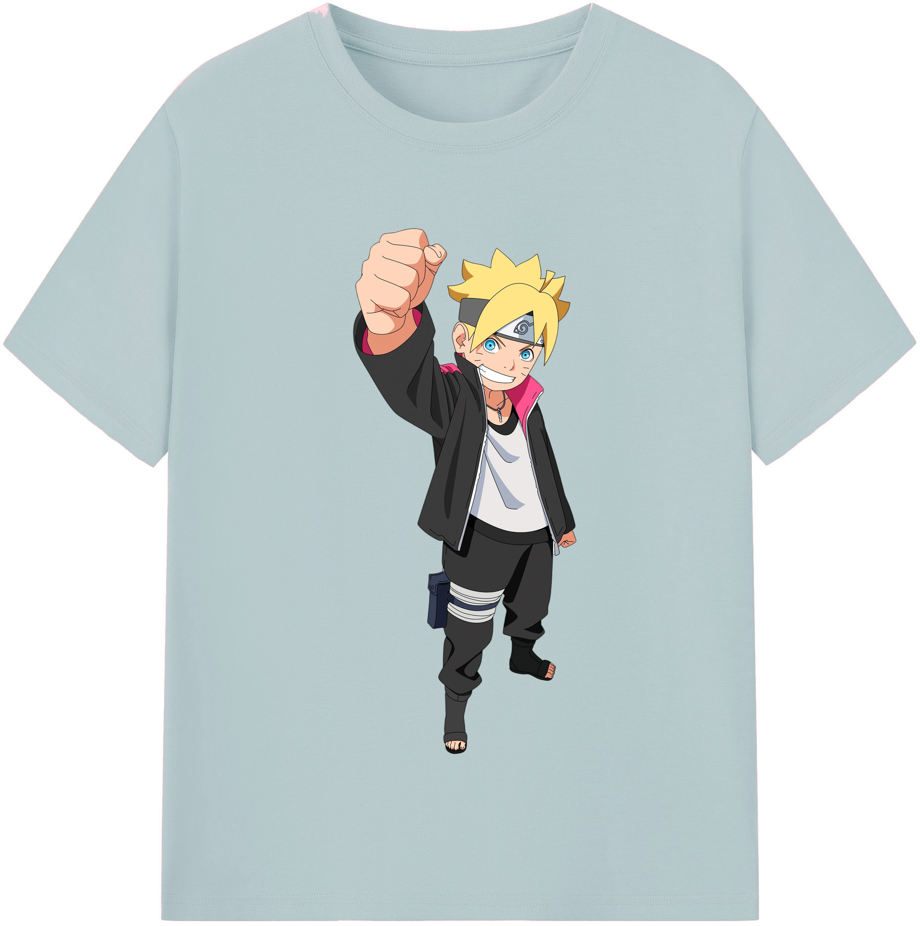 （画像用） NARUTO -ナルト- うずまき ボルト Uzumaki Boruto 綿100％半袖Tシャツ（フロントプリント）